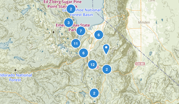 South Lake Tahoe, California Map