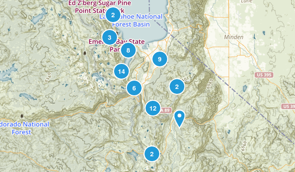 South Lake Tahoe, California Map