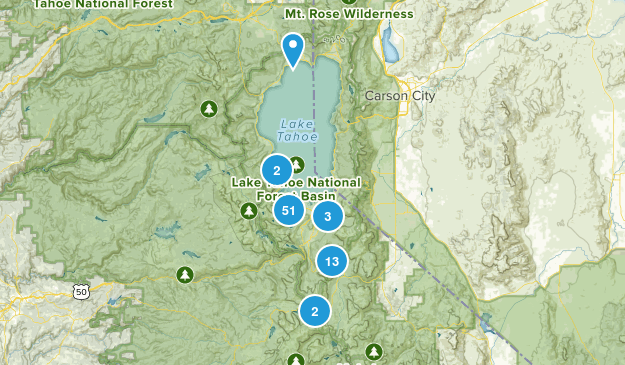 South Lake Tahoe, California Map