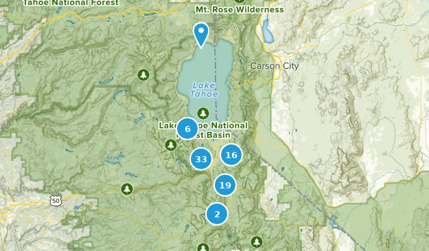South Lake Tahoe, California Map