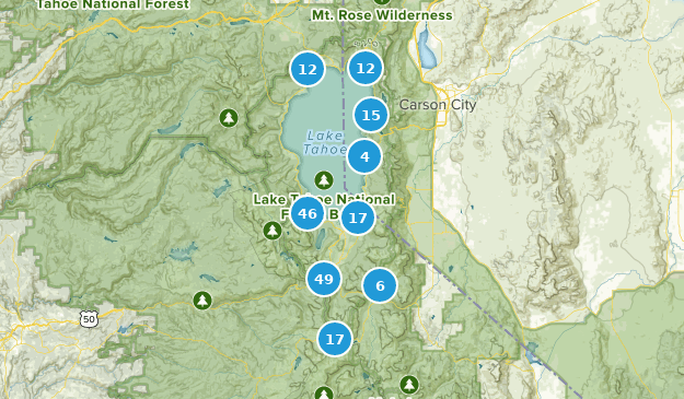 South Lake Tahoe, California Map