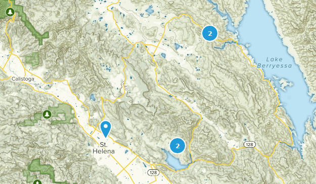 St. Helena, Californie Map
