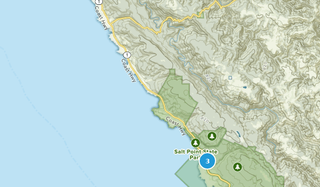 Stewarts Point, Californie Map