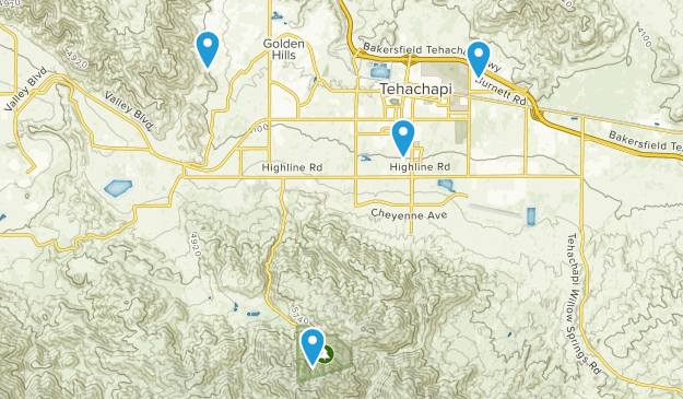 Tehachapi, California Map