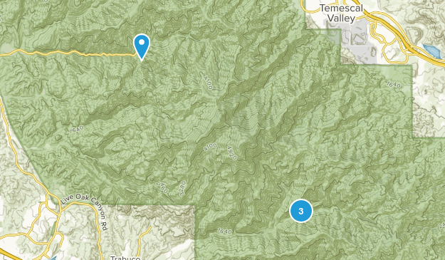 Temescal, California Map