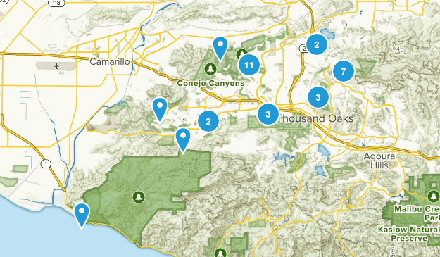 Thousand Oaks, California Map