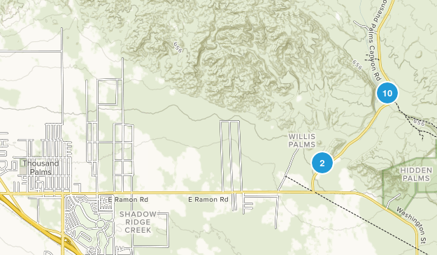 Thousand Palms, California Map
