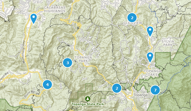 Topanga, California Map