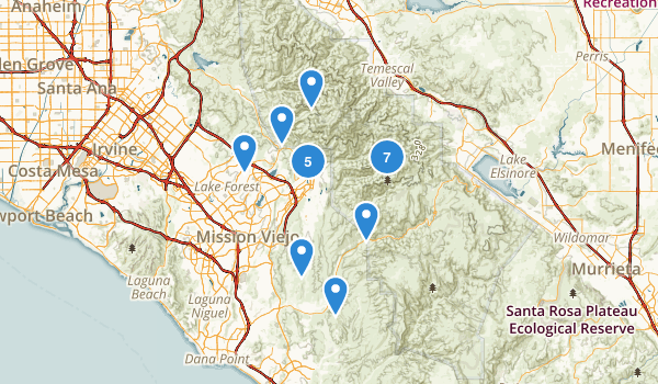 Trabuco Canyon, California Map