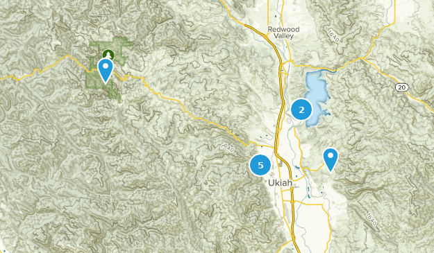 Ukiah, California Map