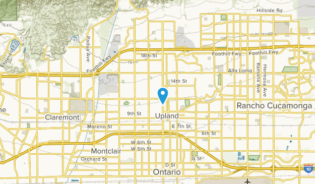 Upland, California Map
