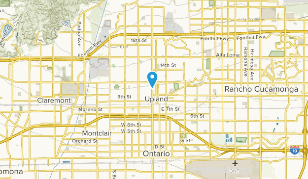 Upland, California Map