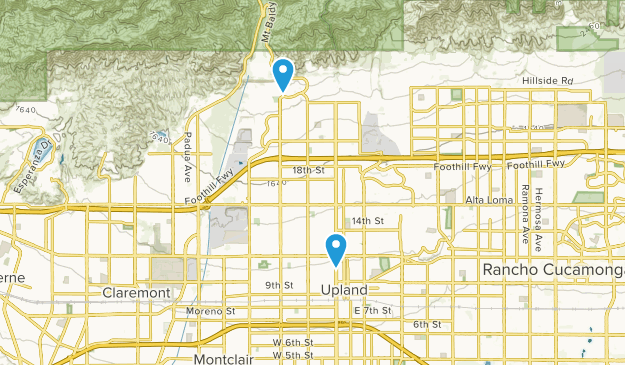Upland, California Map