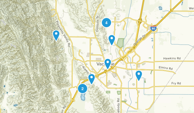 Vacaville, California Map