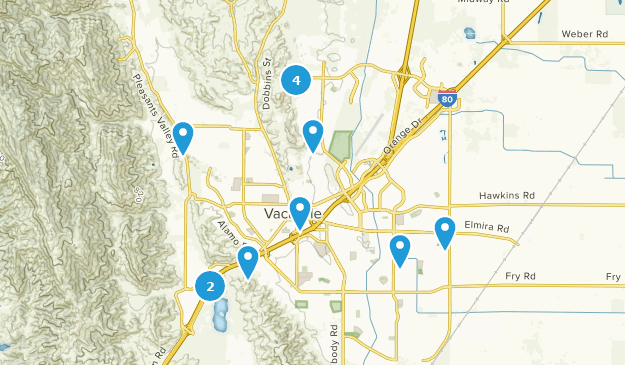 Vacaville, California Map