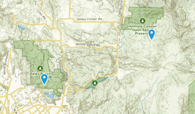 Valley Center, California Map