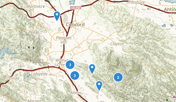 Walnut Creek, California Map