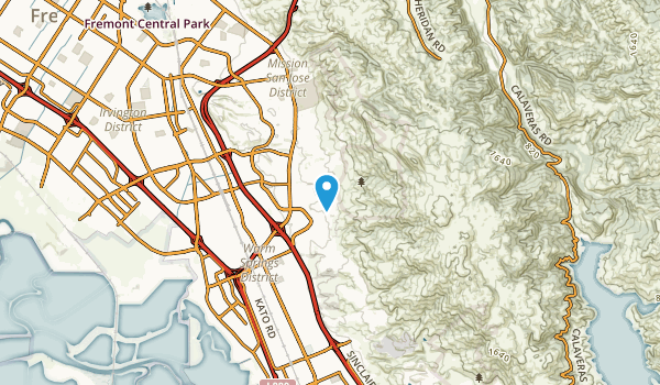 Warm Springs District, California Map