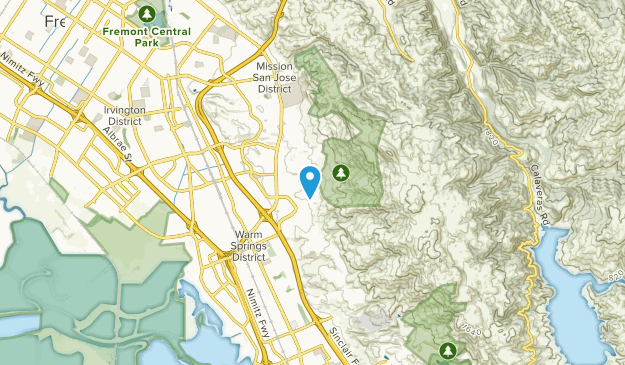 Warm Springs District, California Map
