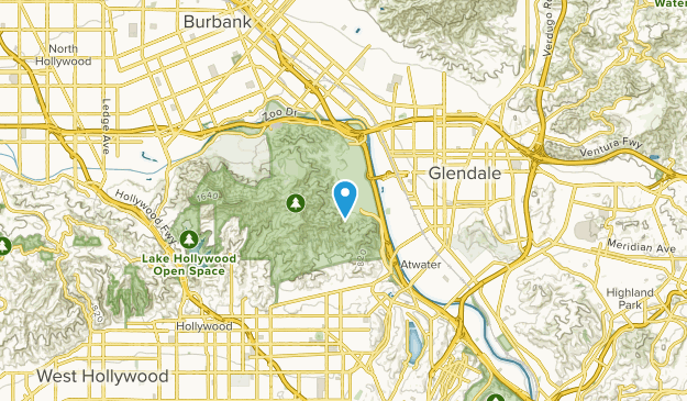 West Glendale, California Map