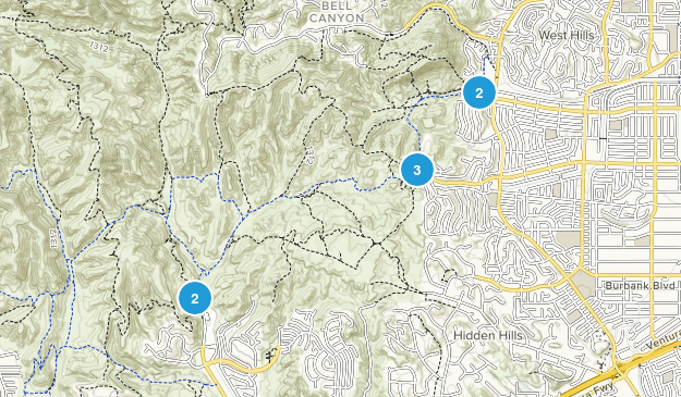 West Hills, California Map