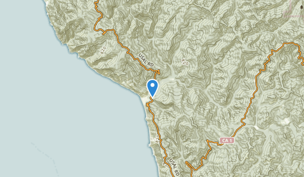 Whitethorn, California Map