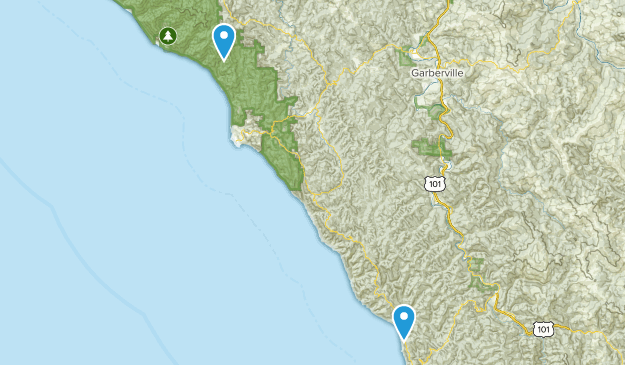 Whitethorn, California Map