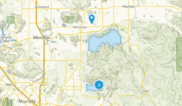 Winchester, Californie Map