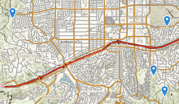 Woodland Hills, California Map