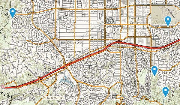 Woodland Hills, California Map