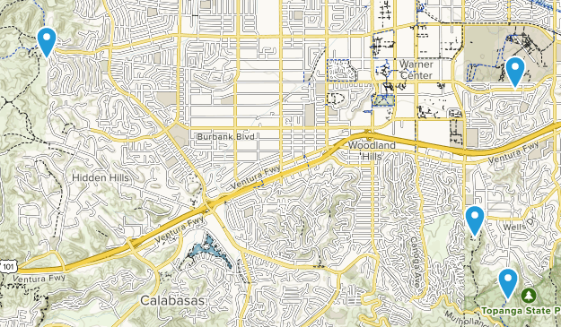 Woodland Hills, California Map
