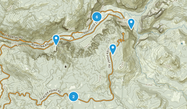 Yosemite Village, California Map