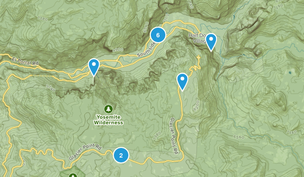 Yosemite Village, California Map
