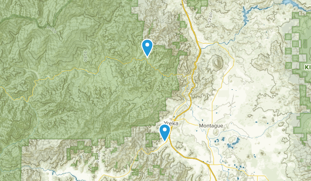 Yreka, California Map