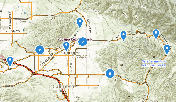 Yucaipa, California Map