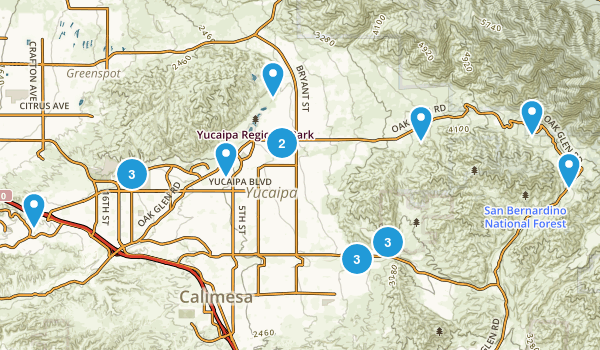 Yucaipa, California Map