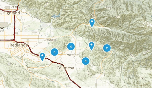 Yucaipa, California Map