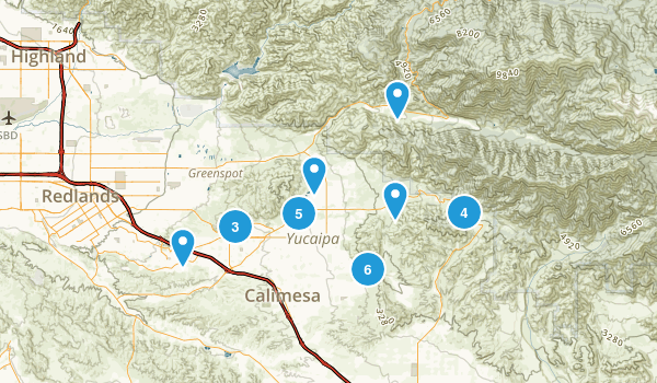 Yucaipa, California Map