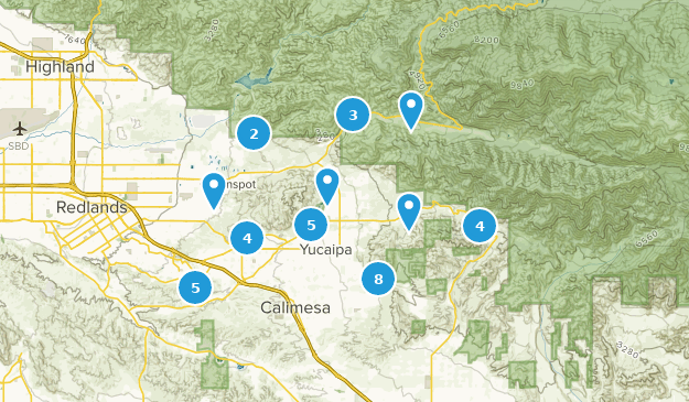 Yucaipa, California Map