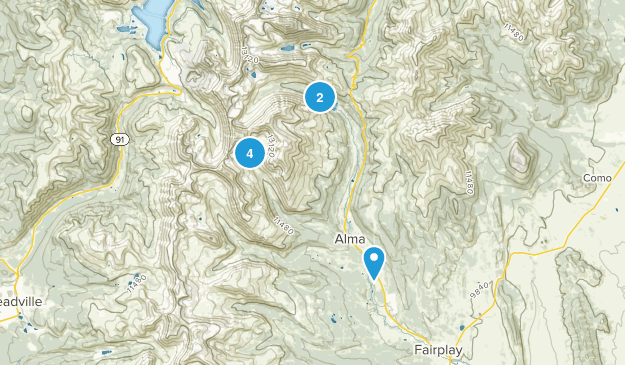 Alma, Colorado Map