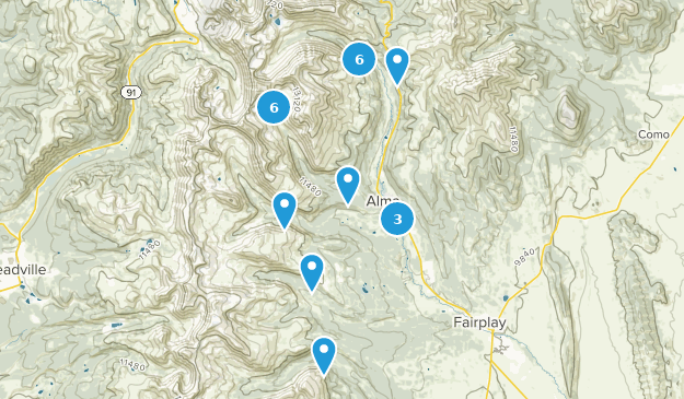 Alma, Colorado Map