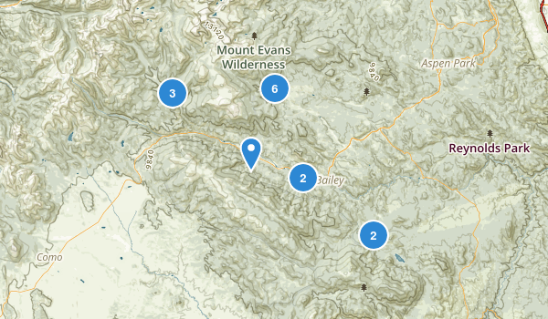 Bailey, Colorado Map