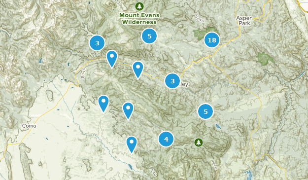 Bailey, Colorado Map