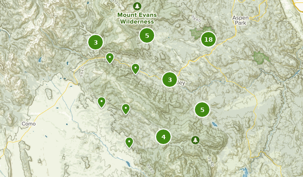 Bailey, Colorado Map