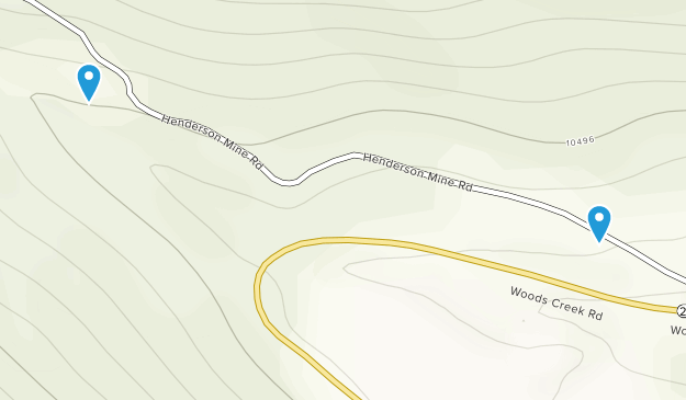 Berthoud Falls, Colorado Map
