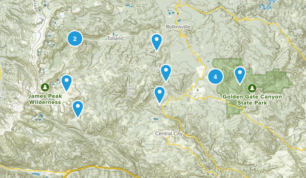 Black Hawk, Colorado Map