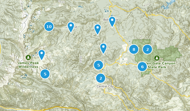 Black Hawk, Colorado Map