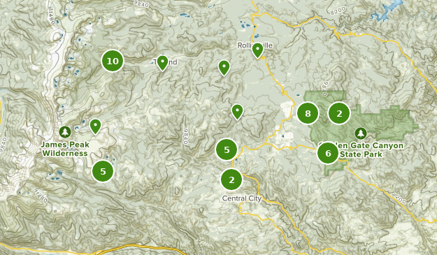 Black Hawk, Colorado Map