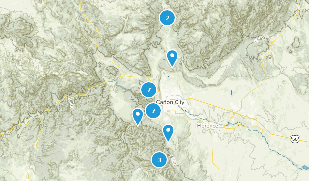 Canon City, Colorado Map