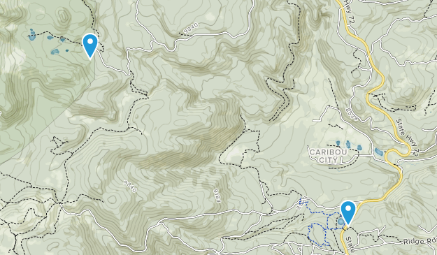 Caribou City, Colorado Map